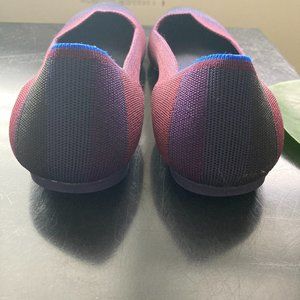 rothy's 12.5 Blackberry captoe flat